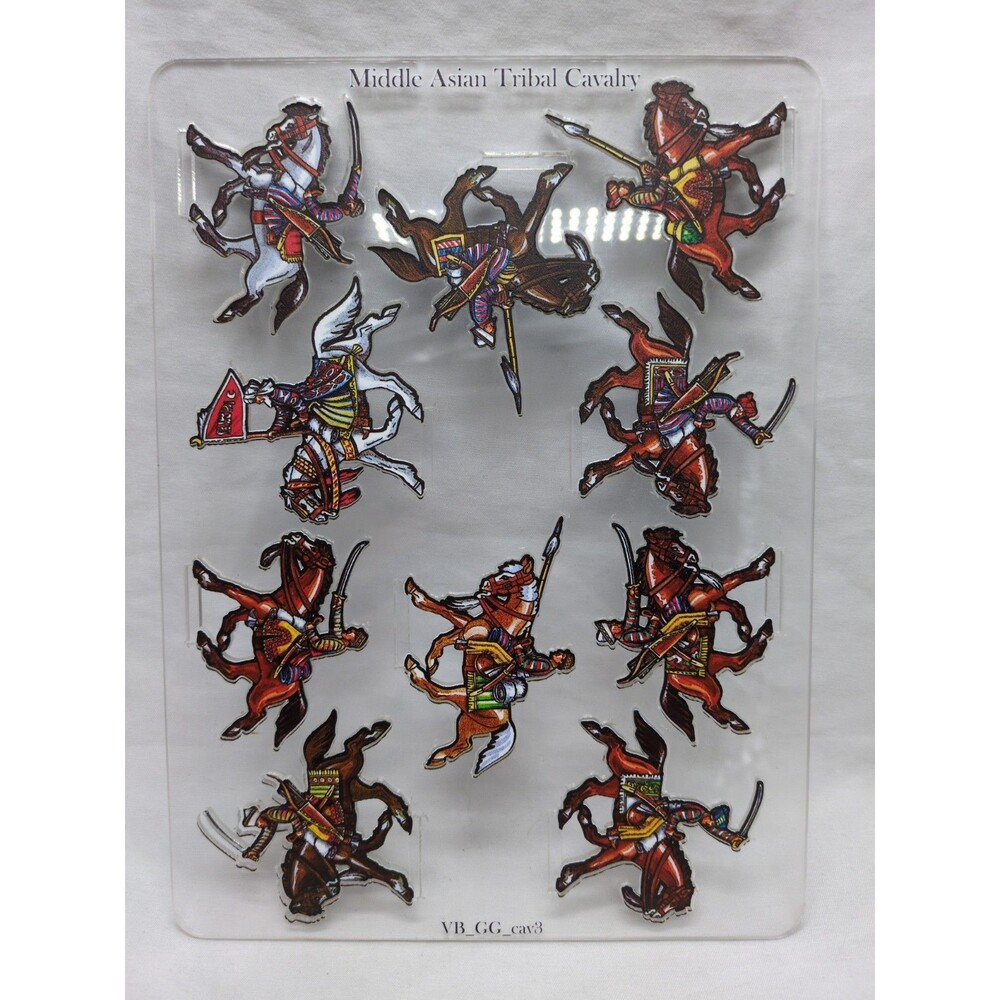 WoFun Great Game 1865-1880 Middle Asian Tribal Cavalry Plexiglass Miniatures